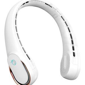 FrSara Portable Neck Fan A8 - Bladeless 360° Cooling, Quiet, 3-Speed, Lightweigh